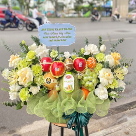 GIỎ HOA QUẢ – GHQ016