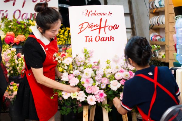 Tác phẩm cắm hoa nghệ thuật cao cấp tại Hà Nội