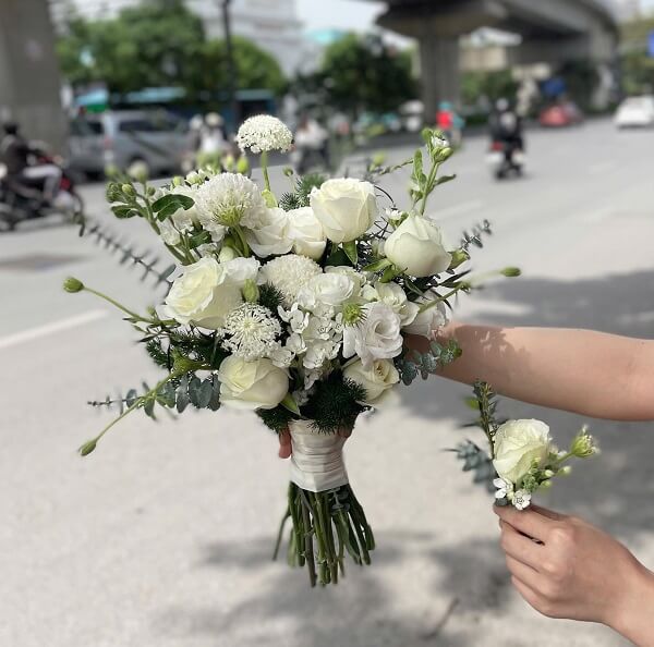 Hoa cưới cầm tay đẹp tại Shop Hoa Tú Oanh - thiết kế tinh tế cho ngày trọng đại