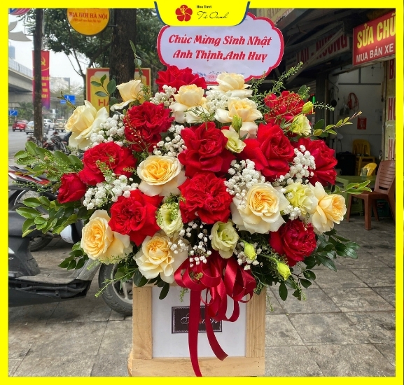 Lẵng hoa – HL093