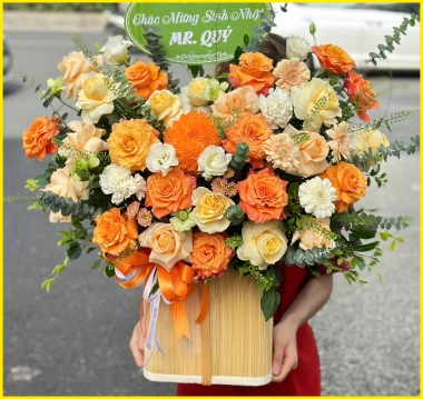 Lẵng hoa – HL099