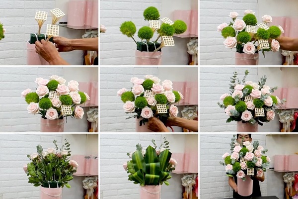 Các bước cắm hoa đơn giản tử ĐIện Hoa Tại Hà Nội Tú Oanh