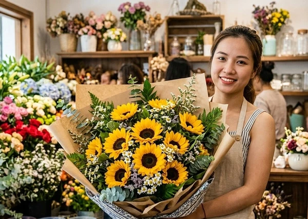 hoa hướng dương hợp mệnh Hỏa mang năng lượng tích cực