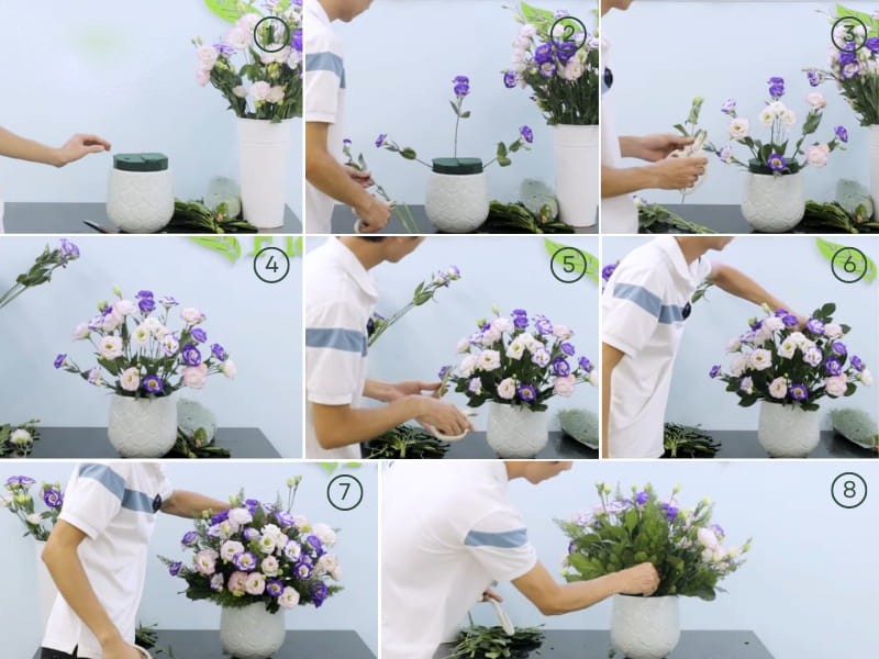 Mách nhỏ bạn mẹo cắm hoa cát tường tươi lâu ngày tết